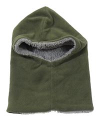 Khaki fleecová kukla