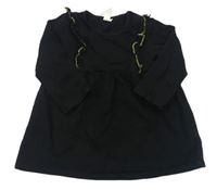 Černé šaty s volánky H&M