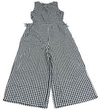 Bílo-černý kostkovaný culottes overal Monsoon