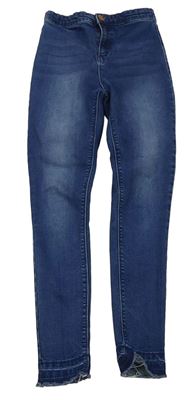 Tmavomodré skinny rifle Matalan