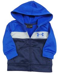 Modro-tmavomodrá propínací sportovní mikina s logem Under Armour