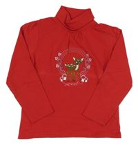 Červený rolák s kolouškem Lupilu