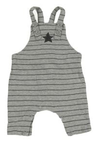 Šedé pruhované laclové tepláky s hvězdičkou Next