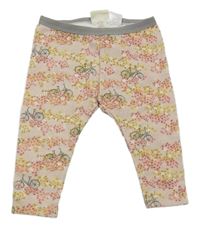 Starorůžové vzorované legíny s koly Zara