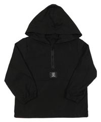 Černá lehká bunda s kapucí shein