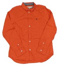 Červená košile s výšivkou H&M