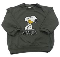 Antrcitová mikina se Snoopym zn. H&M