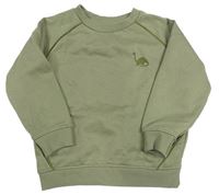 Khaki mikina s dinem Primark