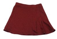 Červeno-černá kostkovaná sukně Next