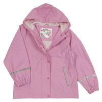 Světlerůžová voděodolná jarní bunda s kapucí Lupilu