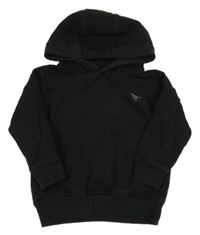 Černá mikina s dinem a kapucí Next