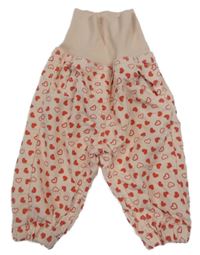 Růžové manšestráky se srdíčky Lupilu