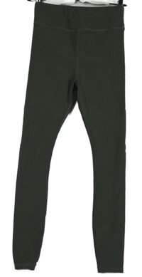 Dámské khaki žebrované sportovní legíny In The Style 