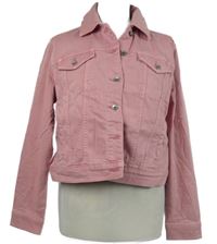 Dámská růžová riflová crop bunda M&S