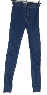 Dámské modré skinny rifle Topshop vel. 26/34