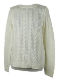 Dámský smetanový vzorovaný svetr 