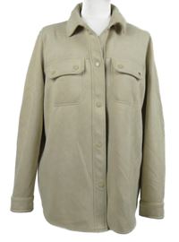 Dámská béžová semišová košilová bunda Primark 