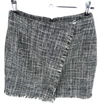 Dámská černo-bílá melírovaná pletená sukně Primark 