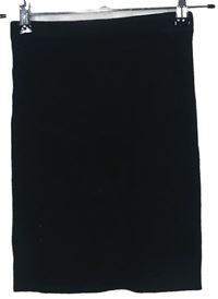 Dámská černá žebrovaná pletená sukně Atmosphere 