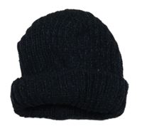 Černo-modrá melírovaná čepice Primark