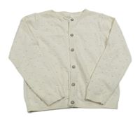 Světlebéžový puntíkatý propínací svetr Next