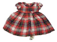 Nové - Červeno-bílo-zeleno-modré kostkované šaty George