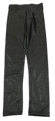 Černé koženkové legíny Zara