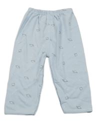 Světlemodré lehké tepláky se šneky