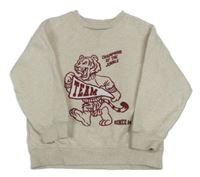 Světlebéžová mikina s tygrem M&S