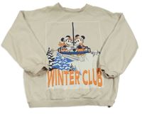 Béžová mikina s Mickey Mousem a Minnie George