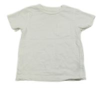 Bílé tričko s kapsou Next