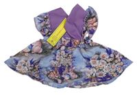 Nové - filové šaty s květinami a všitým body