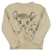Béžová mikina s Bambim Disney
