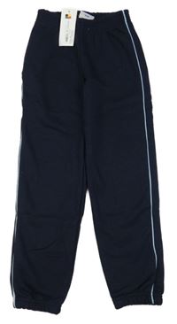 Nové - tmavomodré tepláky s modrým proužkem Schoolwear House 