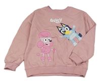 Světlerůžová mikina s Bluey H&M