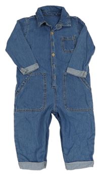 Modrá riflová kombinéza Nutmeg 