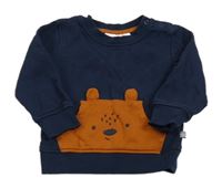 Tmavomodrá mikina s medvídkem Liegelind