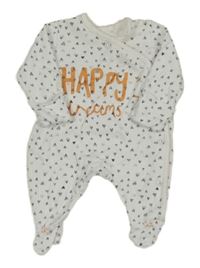 Bílý overal se srdíčky a nápisem George 