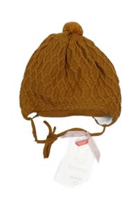 Nové - Medová čepice s bambulkou