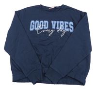 Tmavomodrá mikina s nápisem Pepperts!