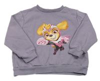 Fialová mikina - Tlapková patrola H&M