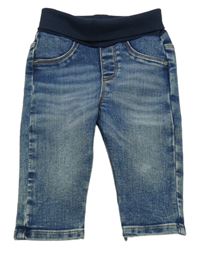 Modré rifle s úpletový pasem S. Oliver