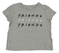 Šedé tričko s nápisy - Přátelé