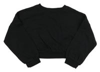 Černá crop mikina Next