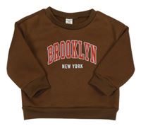 Hnědá mikina s nápisem Shein