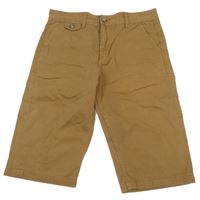 Hnědé plátěné kraťasy Kangol