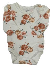 Smetanové květované body C&A