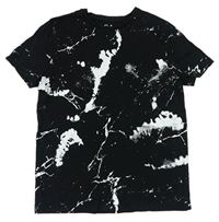 Černo-bílé vzorované tričko C&A