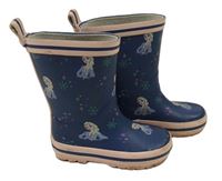 Tmavomodro-světlerůžové holinky s Elsou M&S vel. 22
