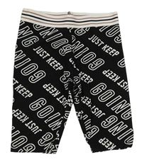 Černé elastické kraťasy s nápisem Primark